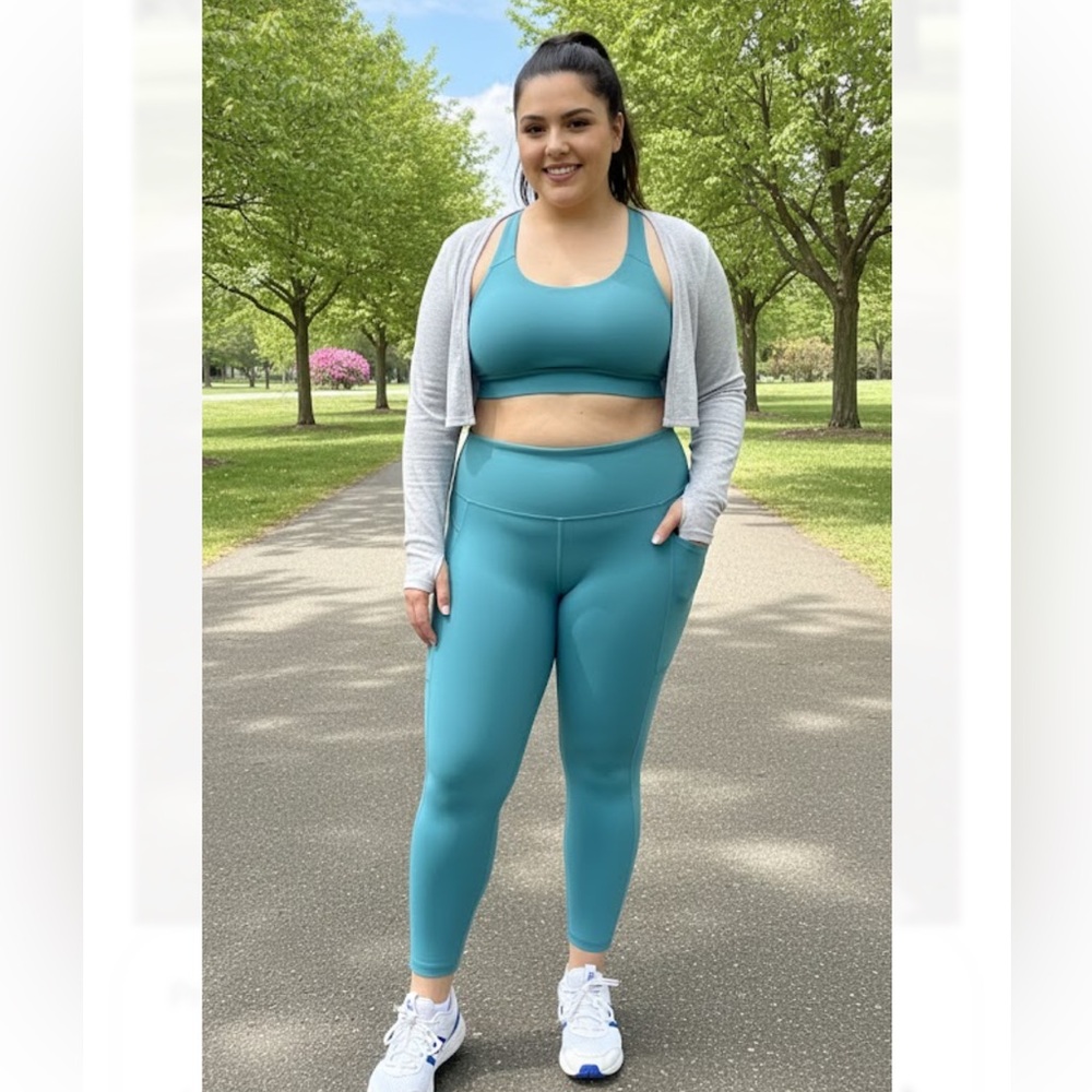 New Lululemon Aqua Blue Leggings